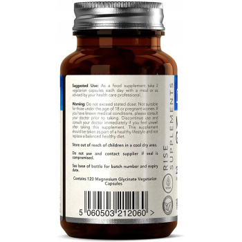 Glicynian Magnezu 120 Kapsułek po 250mg w porcji