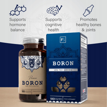 Focus Supplements Bor (Kwas Borowy - Boron) 180 Kapsułek po 3mg