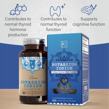 Focus Supplements Jodek potasu 365 Kapsułek po 150mcg