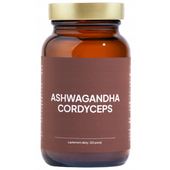 Natu Care Ashwagandha KSM66 Cordyceps Adaptogen Ekstrakt 45g 120 Porcji Natu Care