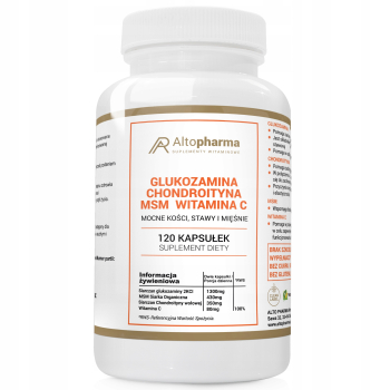 Alto Pharma Glukozamina Chondroityna MSM Witamina C 120 kapsułek
